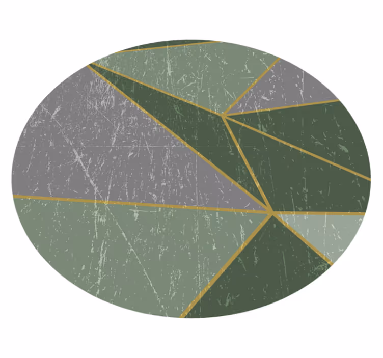 Tapete vinílico geométricas círculo com padrão geométrico - TenStickers