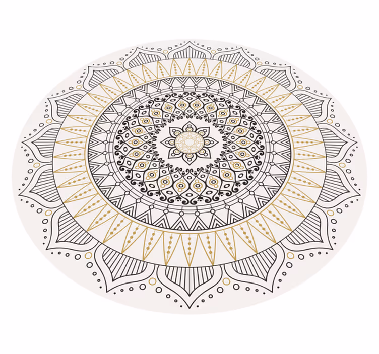 Tapete vinílico de mandala centro de mandala - TenStickers