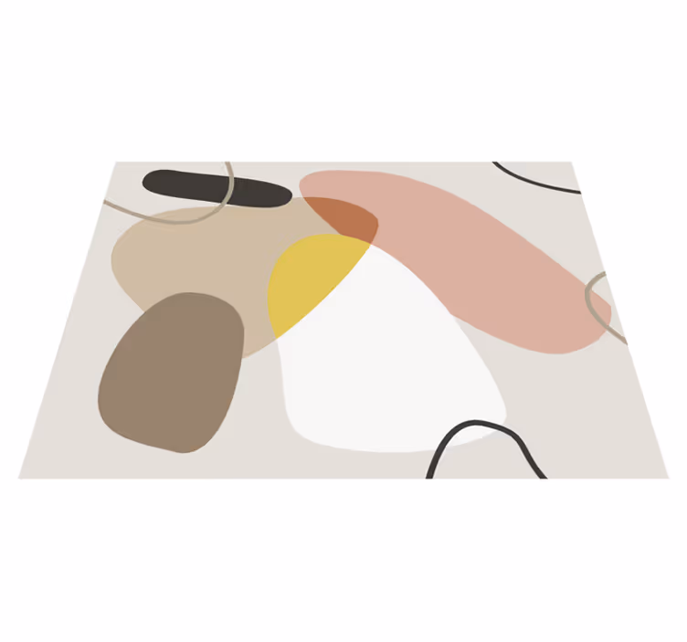 Tapete vinílico geométricas formas abstratas - TenStickers