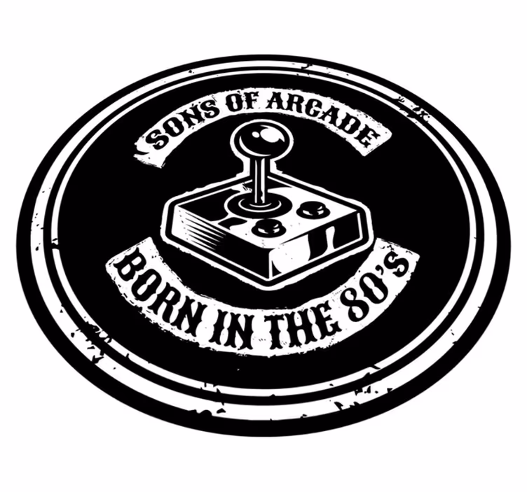 Tapete vinílico frases e textos nostalgia de arcade anos 80 - TenStickers