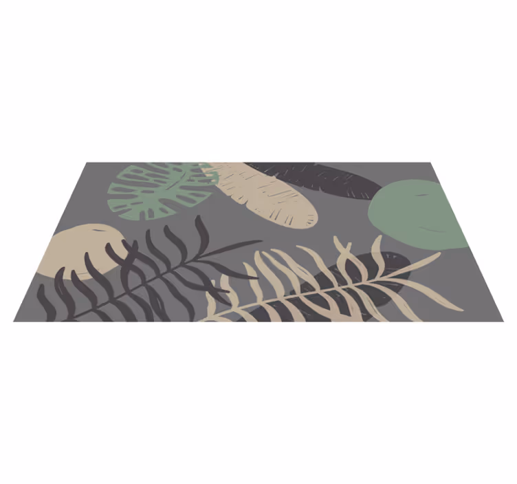 Tapete floral de selva estilo "boho" - TenStickers
