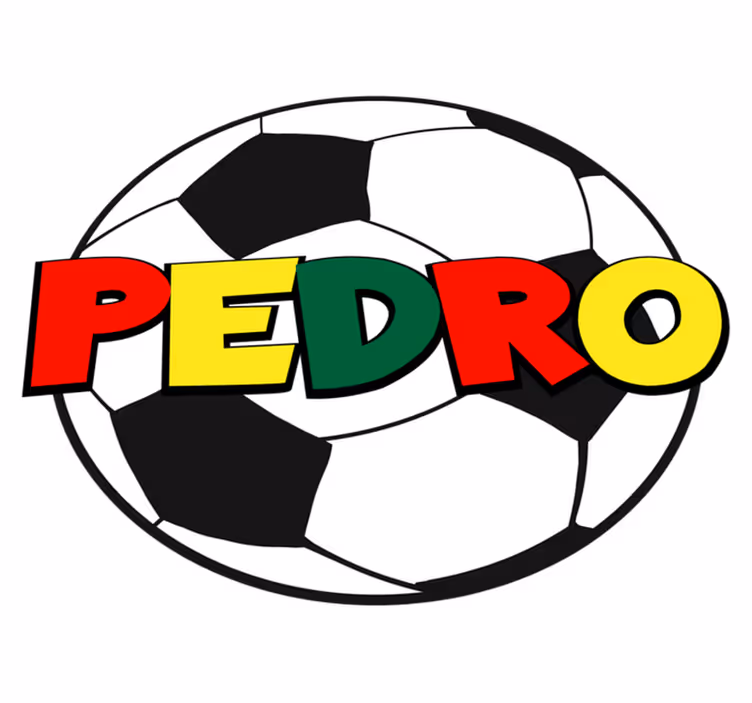 Futebol com tapete com nome personalizado - TenStickers