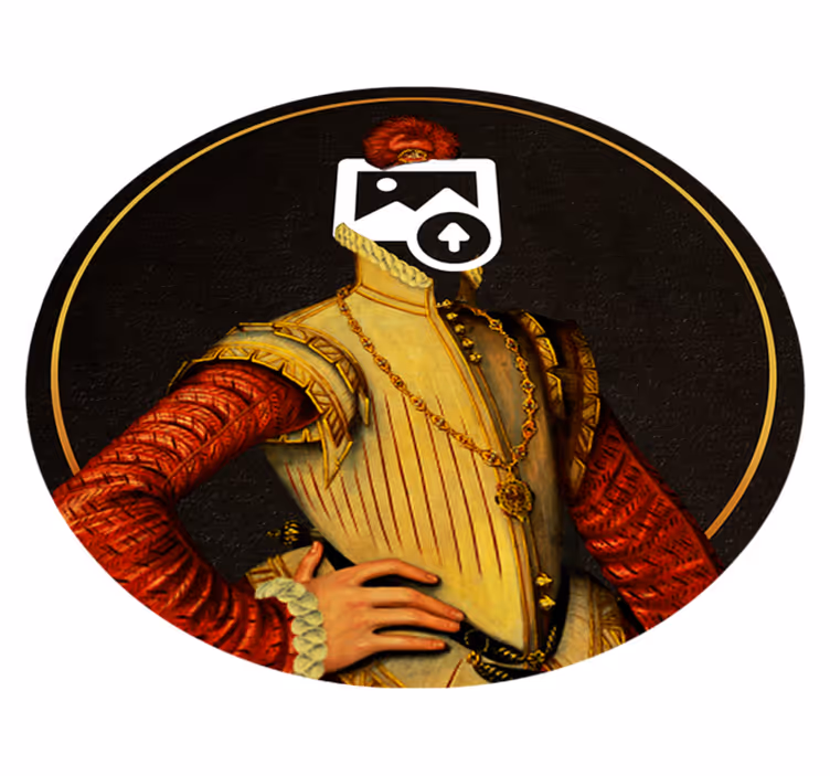 Tapete vinílico Cão aristocrata personalizável - TenStickers