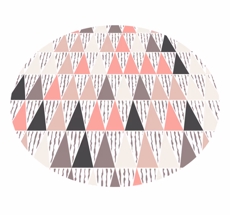Tapete nórdico padrão de triângulos de cores - TenStickers