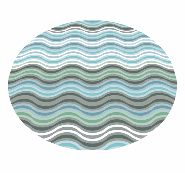 Tapete nórdico de ondas escandinavas - TenStickers