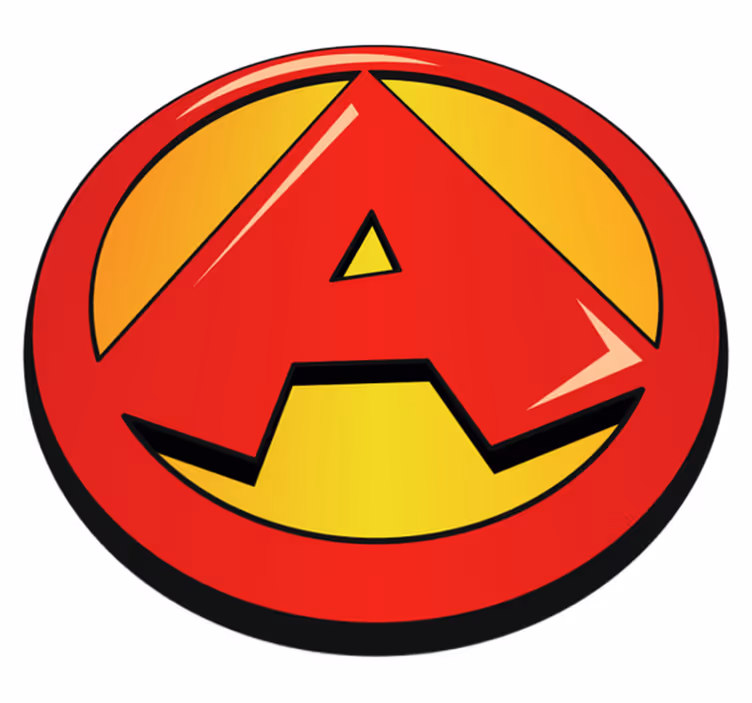 Tapete infantil super letra inicial - TenStickers