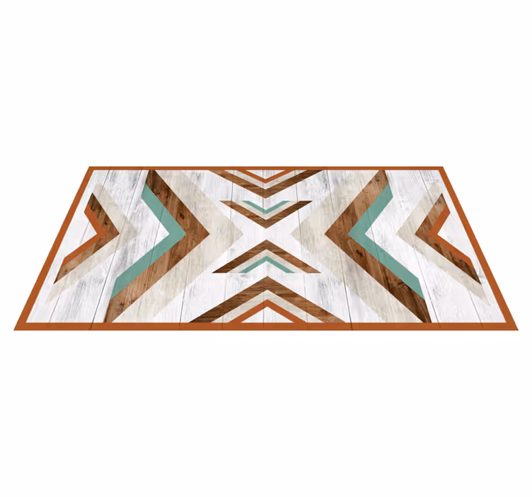 Tapete vinílico quarto textura de madeira chevron - TenStickers