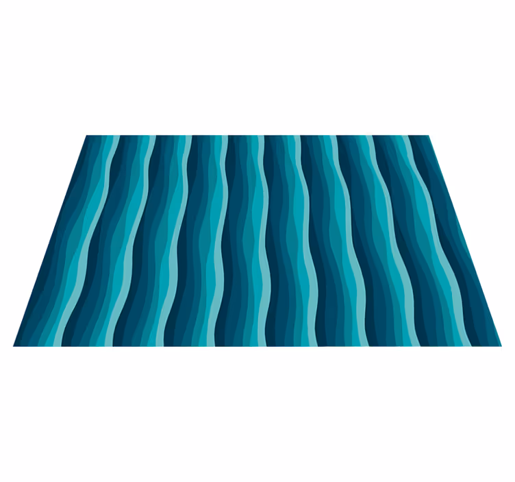 Tapete vinílico sala de estar ondas azuis serenas - TenStickers
