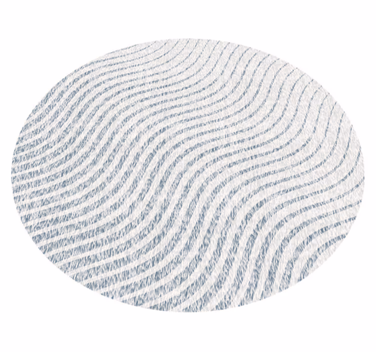 Tapete vinílico sala de estar padrões de ondas suaves - TenStickers