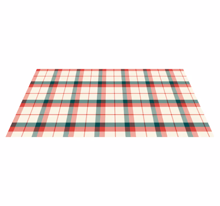 Tapete em vinil tartan natalício - TenStickers