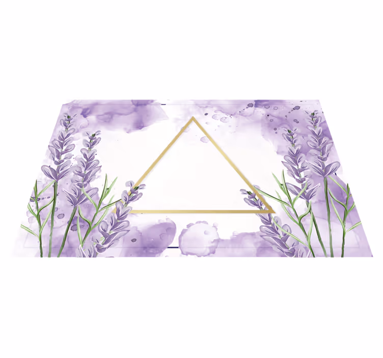 Tapete vinílico triângulo digital lavender - TenStickers