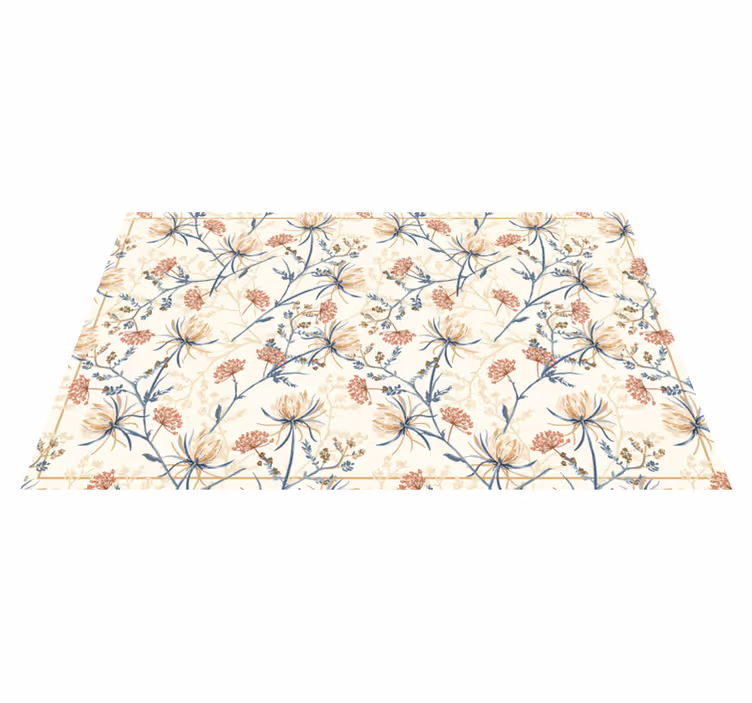 Tapete vinílico flores chinoiserie style - TenStickers
