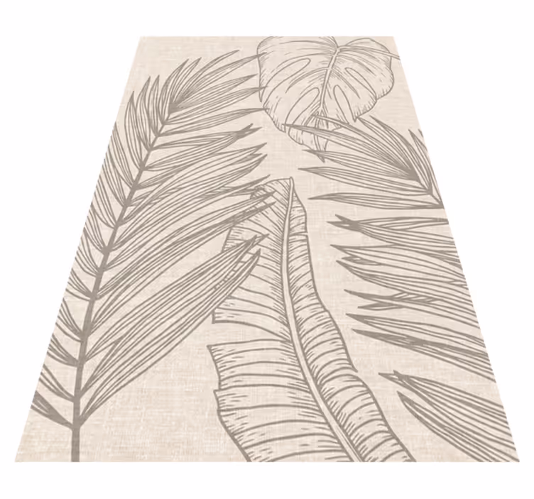 Tapete vinílico tropical efeito tecido - TenStickers