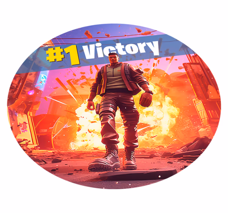 Tapete vinílico quarto soldado videogame venceu - TenStickers