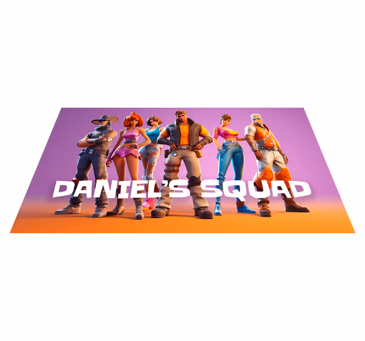 Tapete vinílico grupo de Personagens - TenStickers