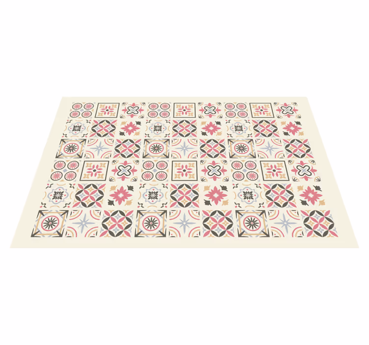 Tapete vinílico azulejo hidráulicos - TenStickers