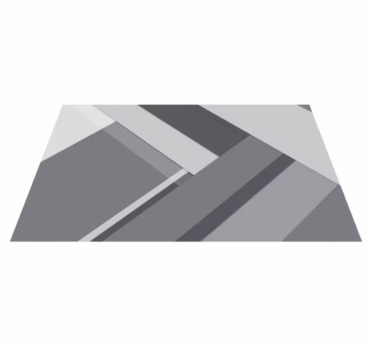 Tapete vinílico escritório geométrico cinza - TenStickers