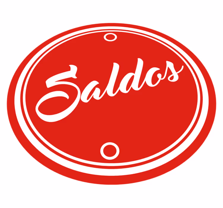 Tapete vinílico vermelho de saldos - TenStickers
