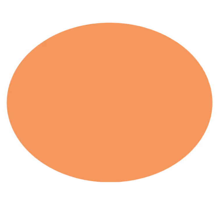 Tapete vinílico redondo apricot crush - TenStickers