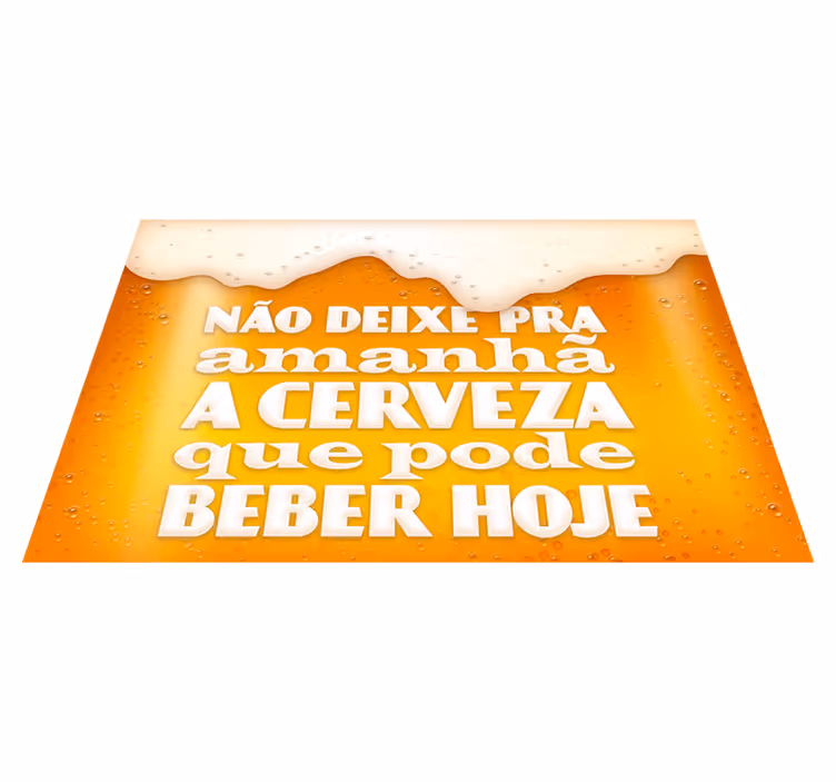 Tapete vinílico cozinha cerveja - TenStickers