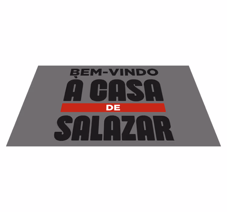 Tapete vinílico entrada bem-vindo com apelido - TenStickers