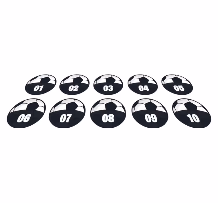 Tapete vinílico pacote treinamento de futebol - TenStickers
