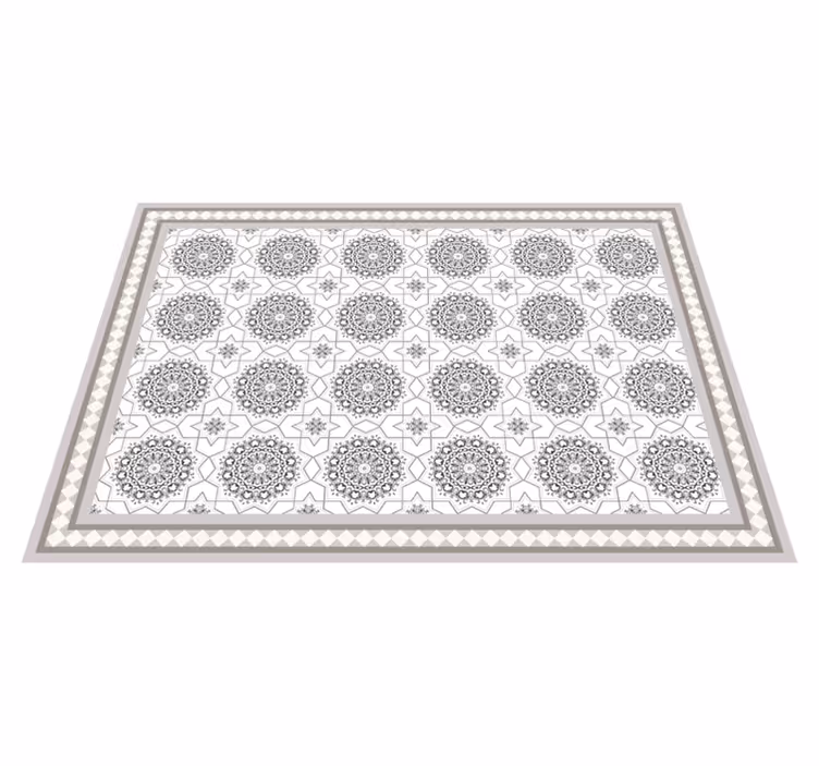 Tapete vinílico cinza claro para sala de jantar - TenStickers