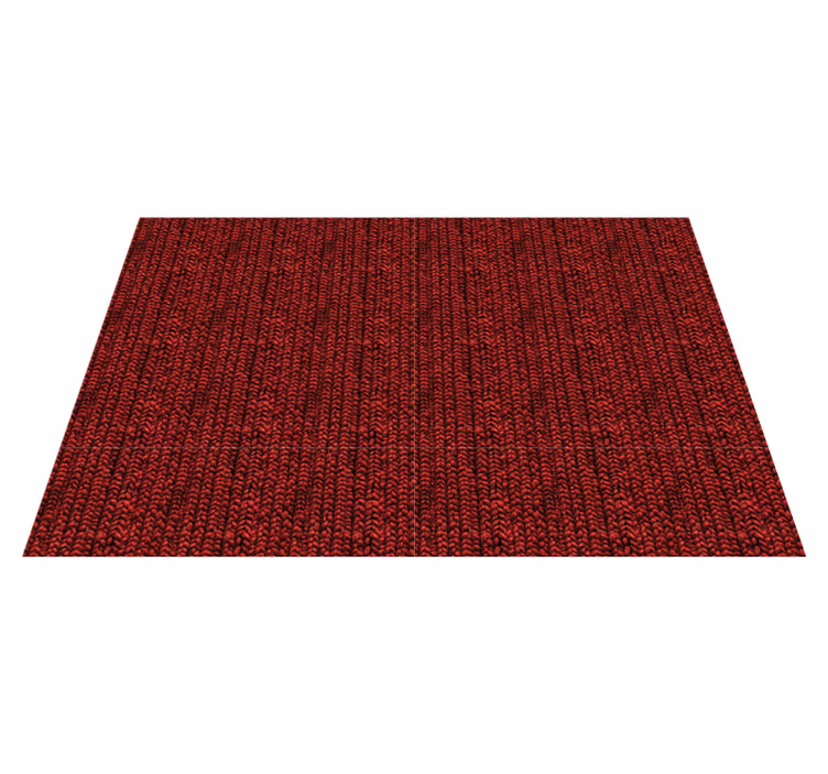 Tapete vinílico vermelho efeito de lã texturizada - TenStickers
