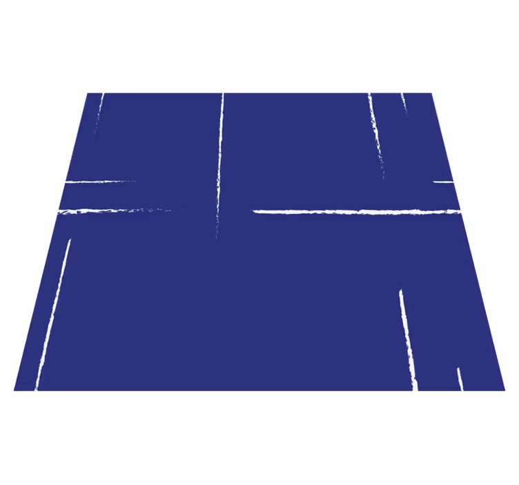 Tapete vinílico azul padrão de linha moderno - TenStickers