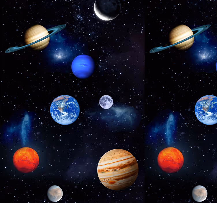 Papel de parede estrelas cosmos espaço planetas - TenStickers