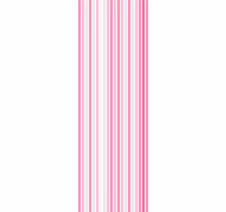 papel de parede vertical elegante motivo rosa e branco - TenStickers