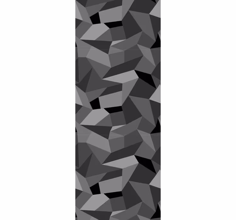 Papel de parede formas geométricas cinzas afiadas - TenStickers