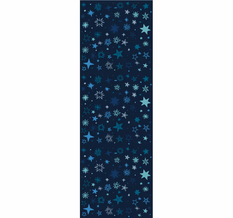 Papel de parede estrelas cena noturna azul - TenStickers