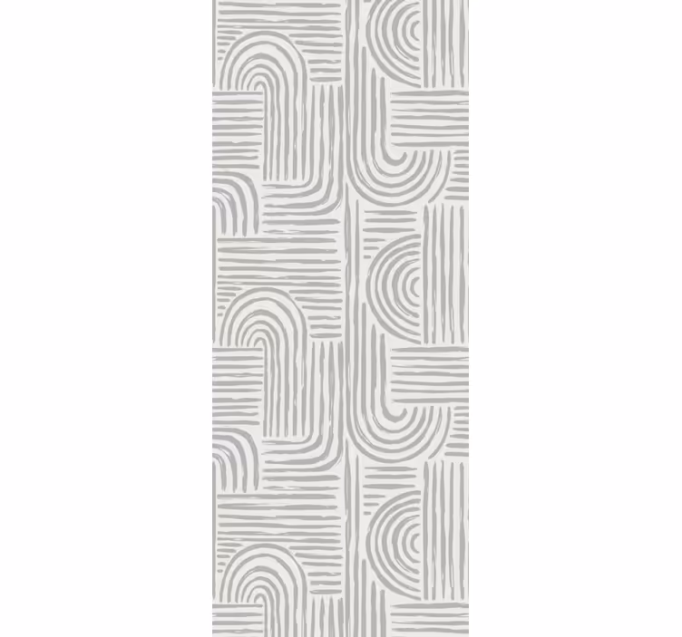 papel de parede formas geométricas linhas curvas elegantes - TenStickers