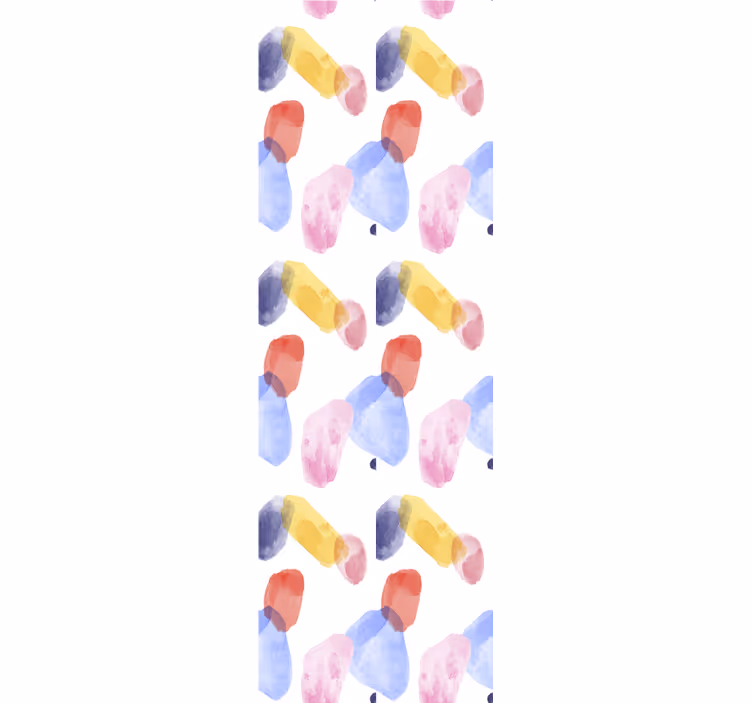 Papel de parede abstracto padrões de cores suaves - TenStickers