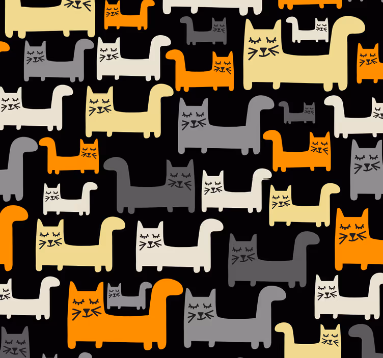 Papel de parede gatos motivo original - TenStickers