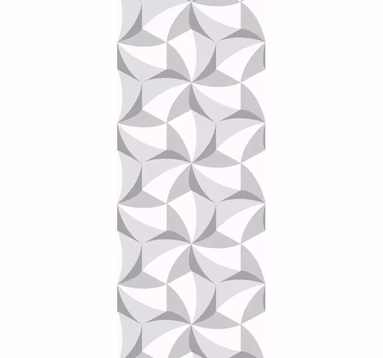 Papel de parede formas geométricas cinza estiloso - TenStickers