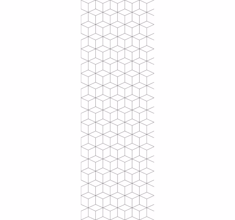 papel de parede formas geométricas motivo hexagonal branco - TenStickers