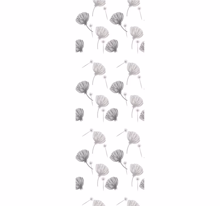 papel de parede flores motivo delicado branco - TenStickers