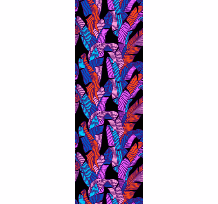 papel de parede floral grande motivo vibrante - TenStickers