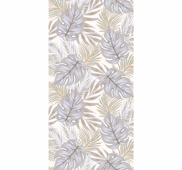 Papel de parede folhas monstera motivo elegante - TenStickers