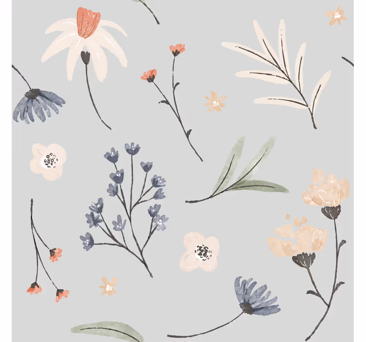 papel de parede flores design delicado de primavera - TenStickers