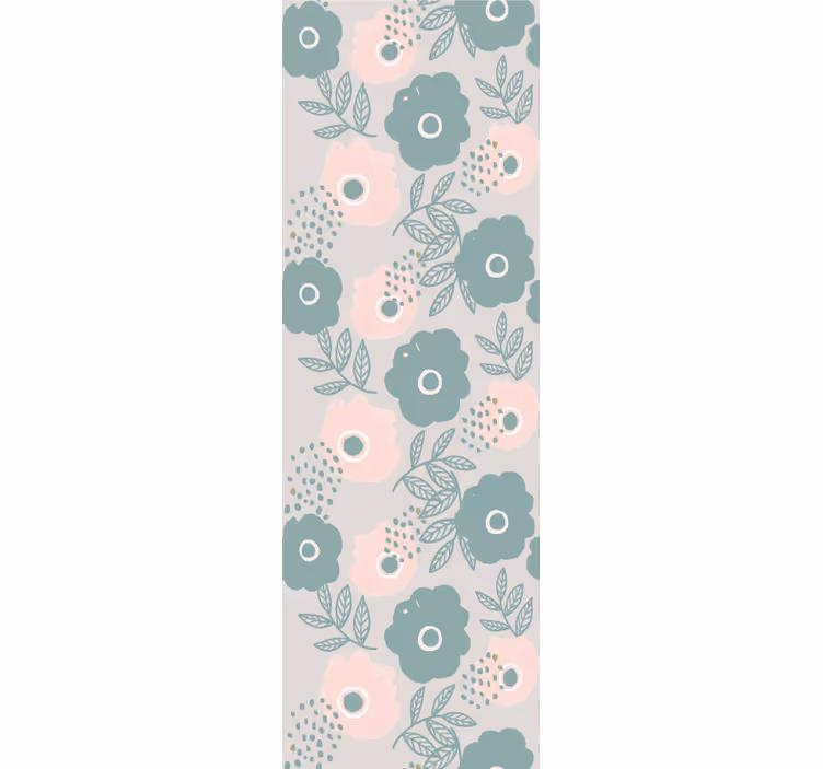 papel de parede floral padrões suaves - TenStickers
