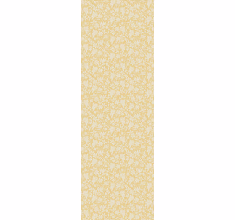 Papel de parede folhas motivo amarelo abstrato - TenStickers