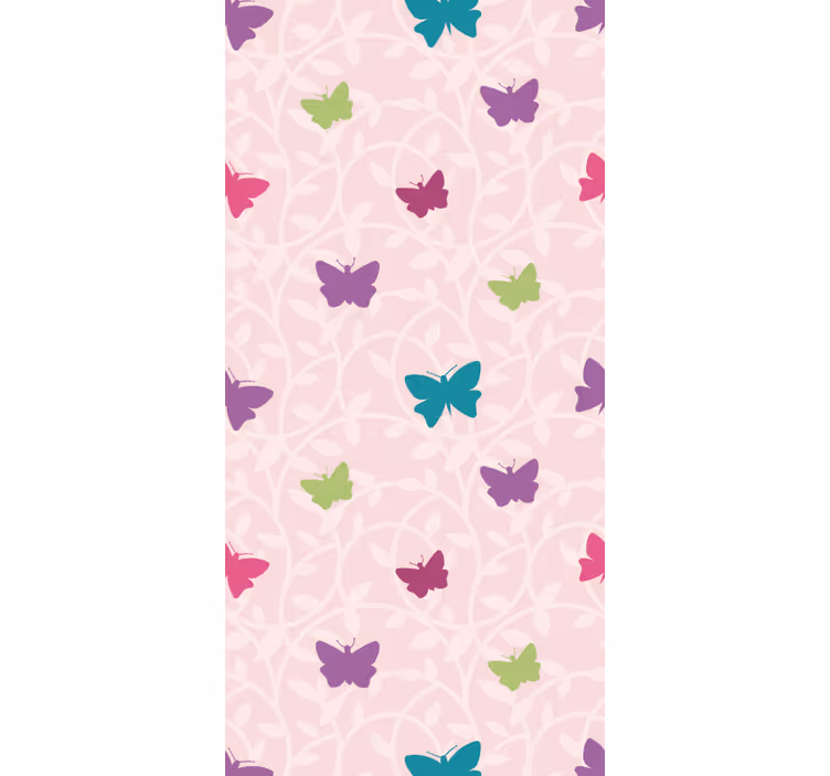 papel de parede borboletas asas coloridas esvoaçantes - TenStickers