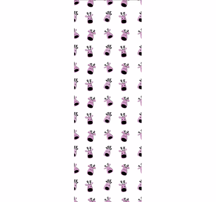 papel de parede animais rostos de renas felizes - TenStickers