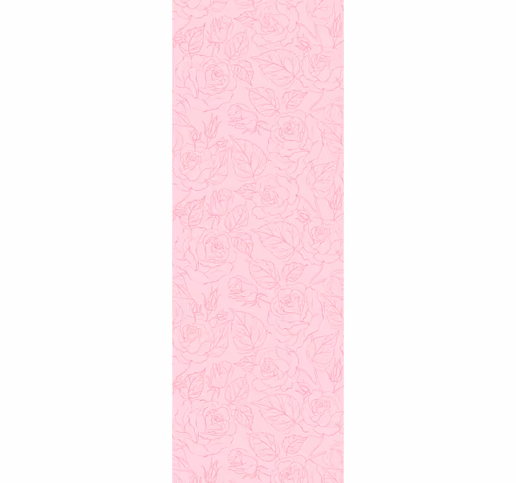 papel de parede flores fundo rosa rosa - TenStickers