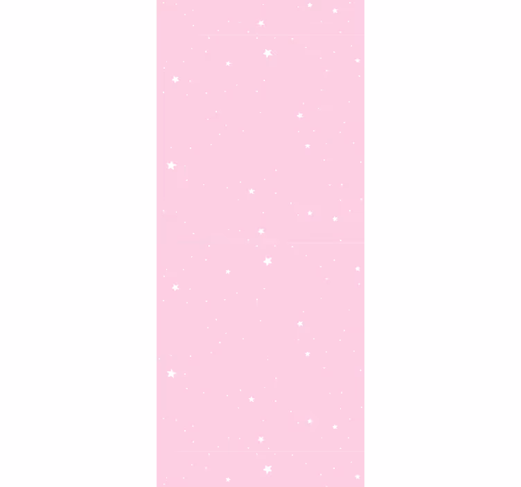 Papel de parede estrelas céu rosa noturno - TenStickers