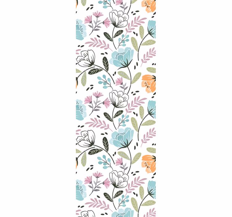 papel de parede casa de banho arranjo botânico floral - TenStickers