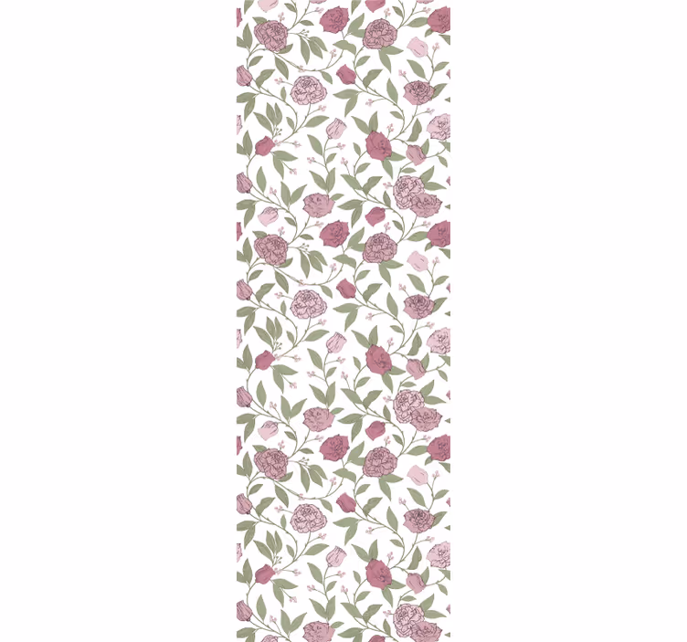 papel de parede flores charme floral - TenStickers